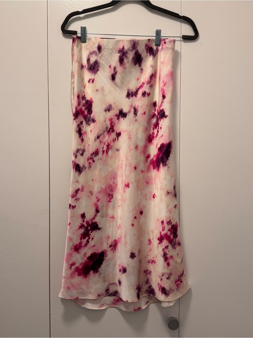 Bardot Pink Marble Midi Slip Skirt